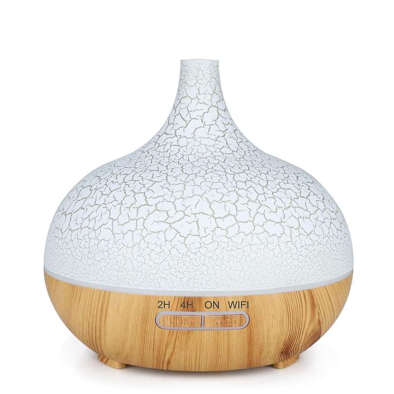 Smart Wifi Essential Oil Diffuser Home Eu Plug Light Wood