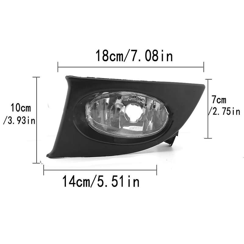 Car Front Bumper Fog Lights Lamp Foglight without Bulb for Honda Fit