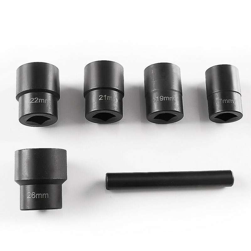 6pcs 1/2 Inch Twist Socket 5 Damaged Worn Lug Nut Lock Remover Bolt
