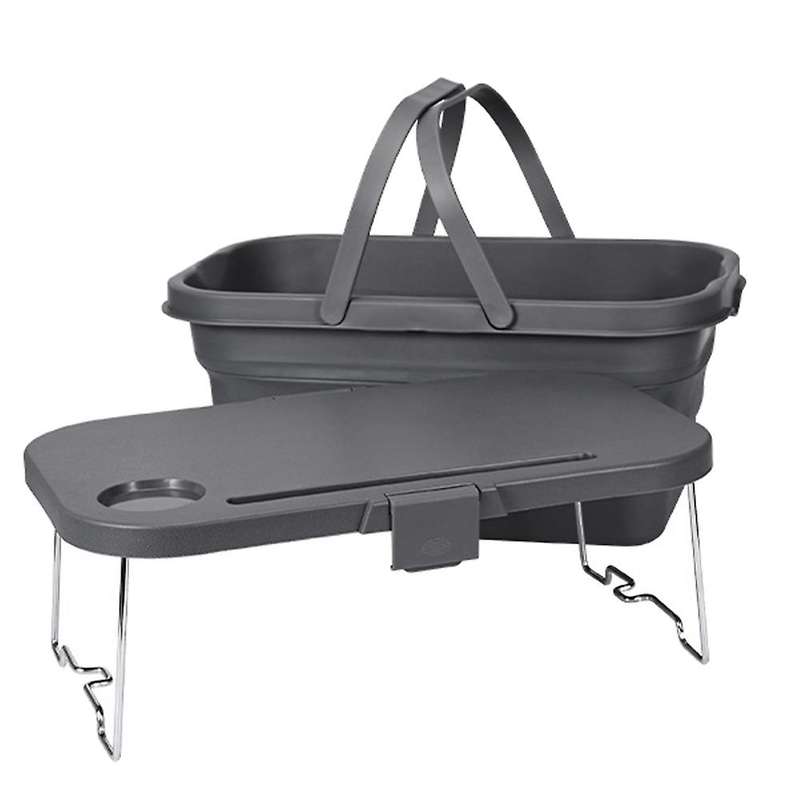 Folding Picnic Camping Basket Insulated Cooler Home Storage Basket