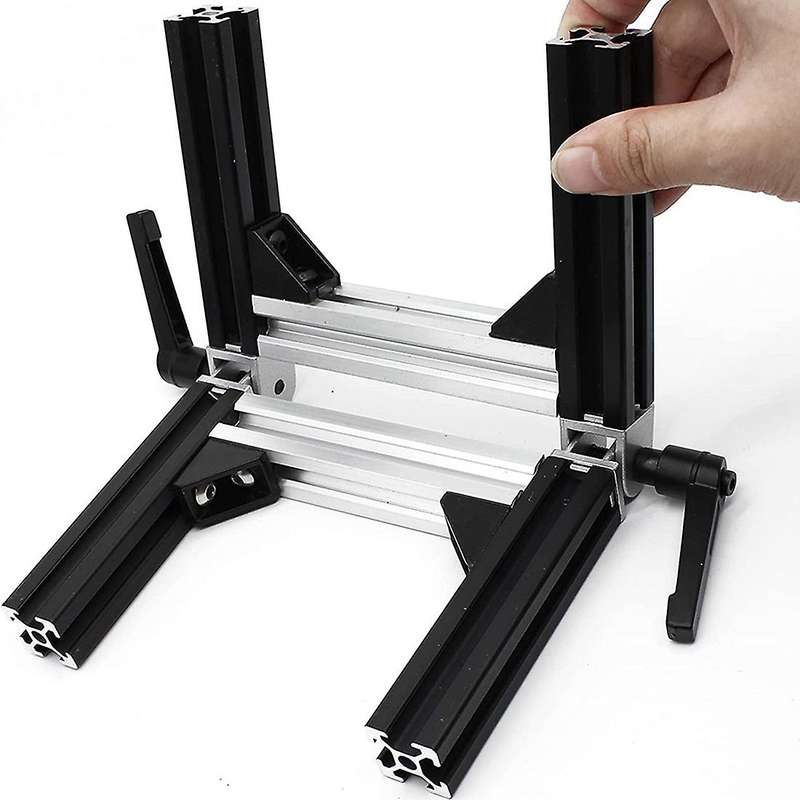 4pcs Zinc Alloy Living Hinge with Handle Industrial Aluminum Profile