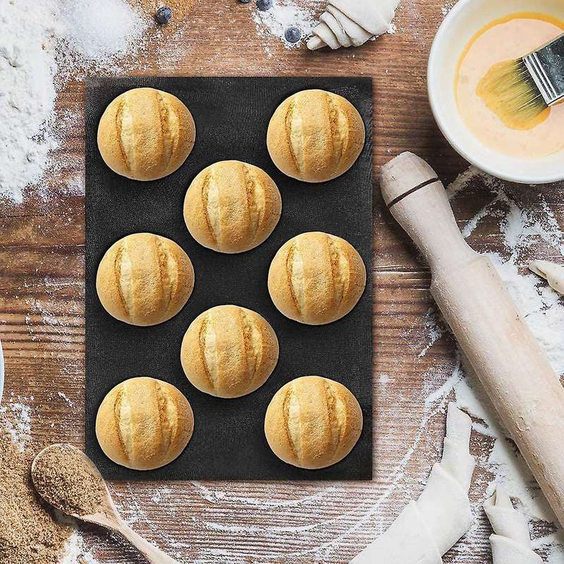 2 Pack Perforated Baking Molds, Silicone Baking Mould,8 Cavities