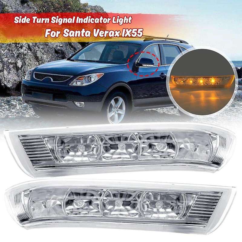 2pcs Rearview Mirror Led Turn Signal Light Repeater Lamp for Hyundai