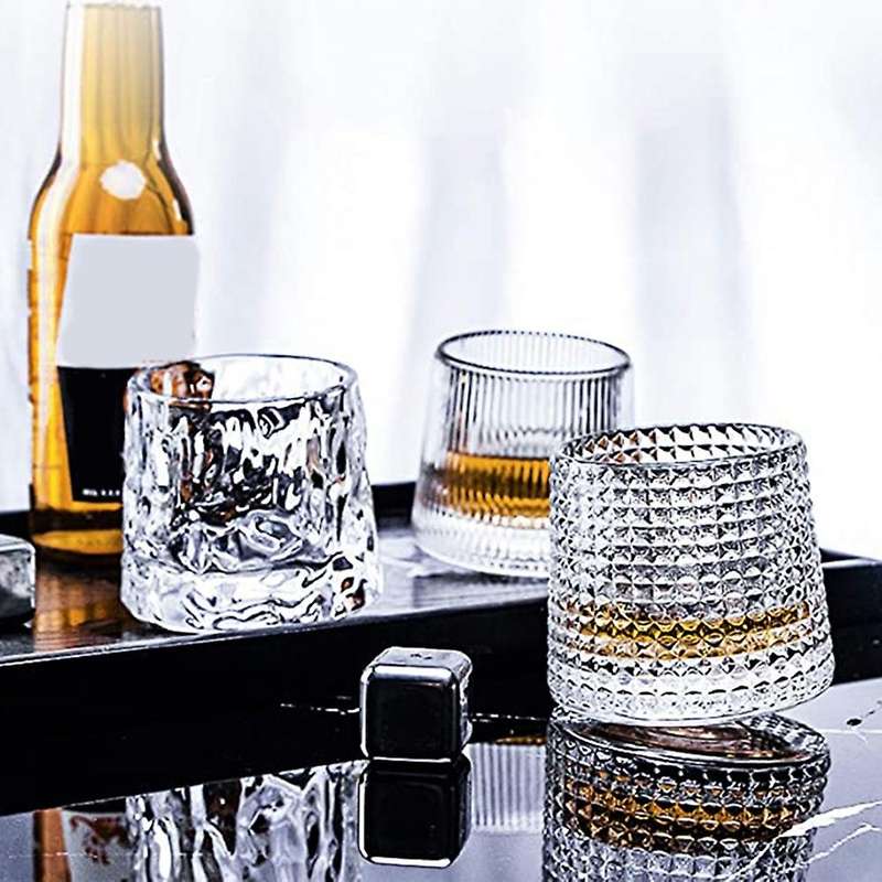 Rotatable Old-fashioned Glass Glass Suitable for Drinking Bourbon