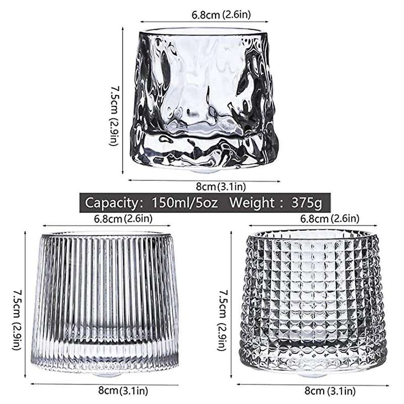 Rotatable Old-fashioned Glass Glass Suitable for Drinking Bourbon