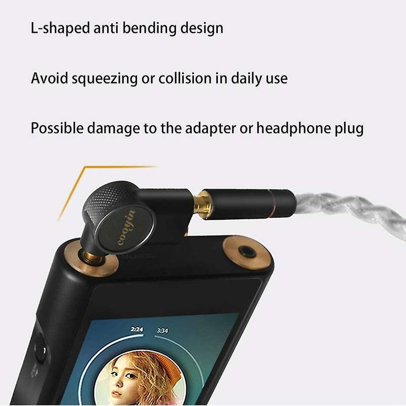 4.4 Mm Audio Adapter Male to 2.5mm 3.5mm Female Plug 24k Gold Plated