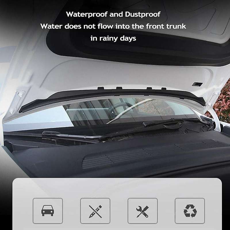 Car Front Chassis Cover Water Strip for Tesla Model Y 2021-2022