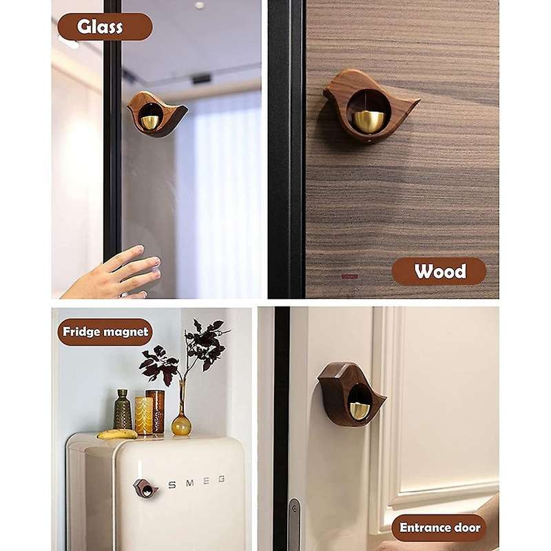 Door Bells, Small Bird Wall-mounted Wind Chimes, for Wooden Doors