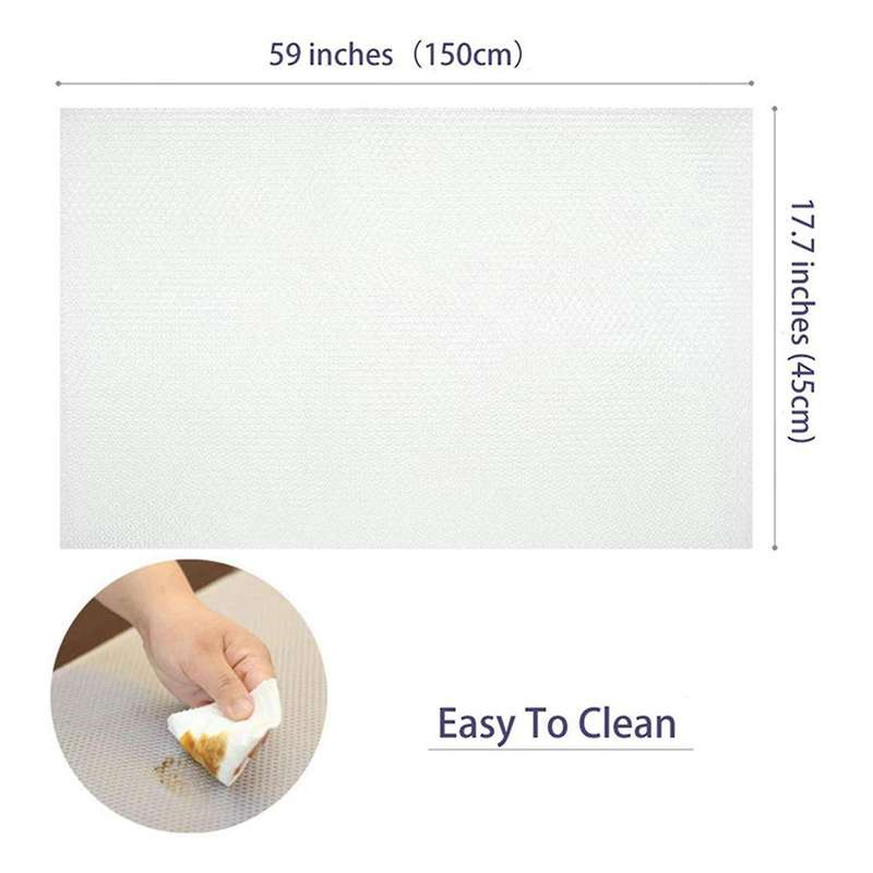 3 Rolls Of Eva Cabinets Non-slip Refrigerator Mats 45 X 150 Cm