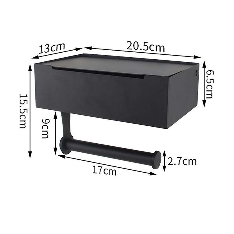 Toilet Paper Holder with Flushable Wipes Dispenser, for Bathroom B