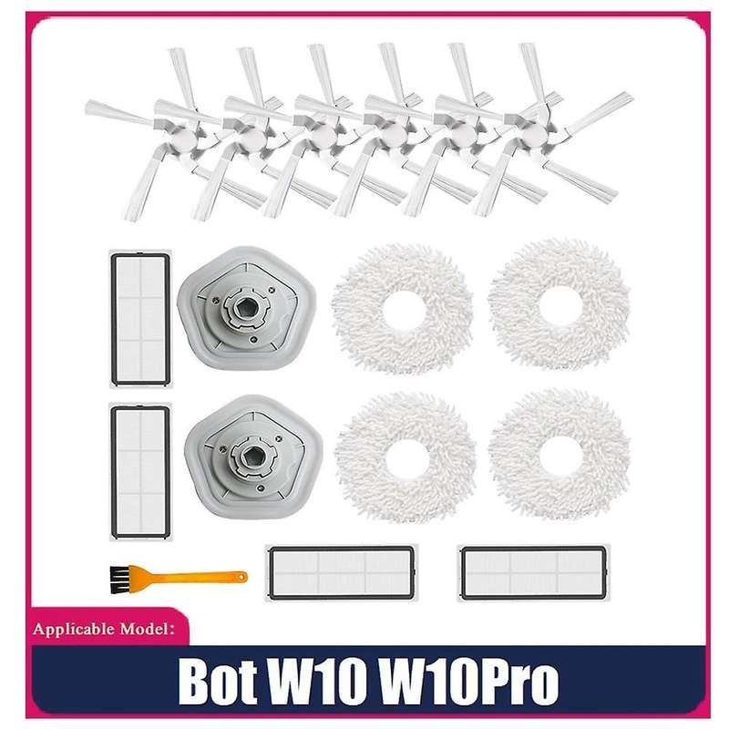 17pcs for Dreame W10 Hepa Filter Mop Cloth Side Brush Cleaning Brush