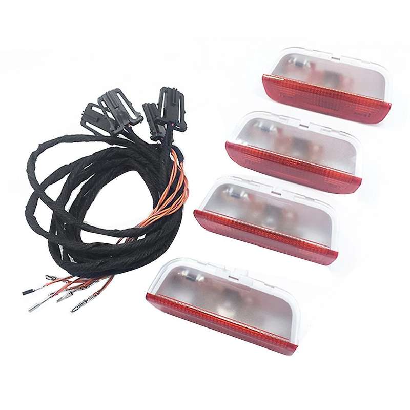 1set Door Warning Light with Cable for Jetta Golf Mk5 Mk6 Passat B6
