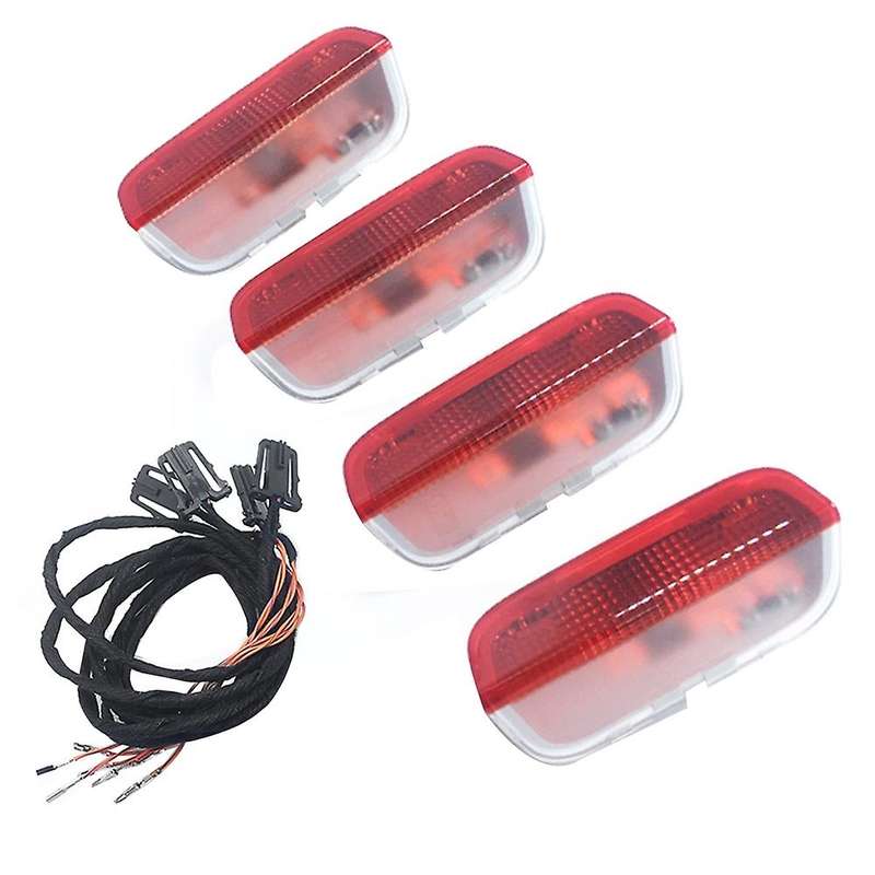 1set Door Warning Light with Cable for Jetta Golf Mk5 Mk6 Passat B6