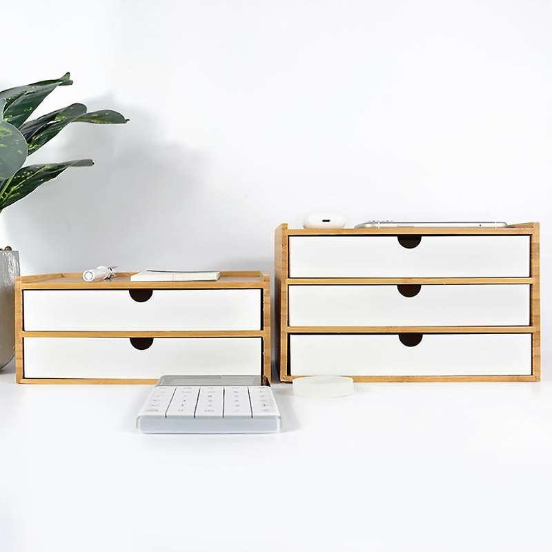 Multi-layer Storage Supplies Nan Bamboo Board Storage Box A