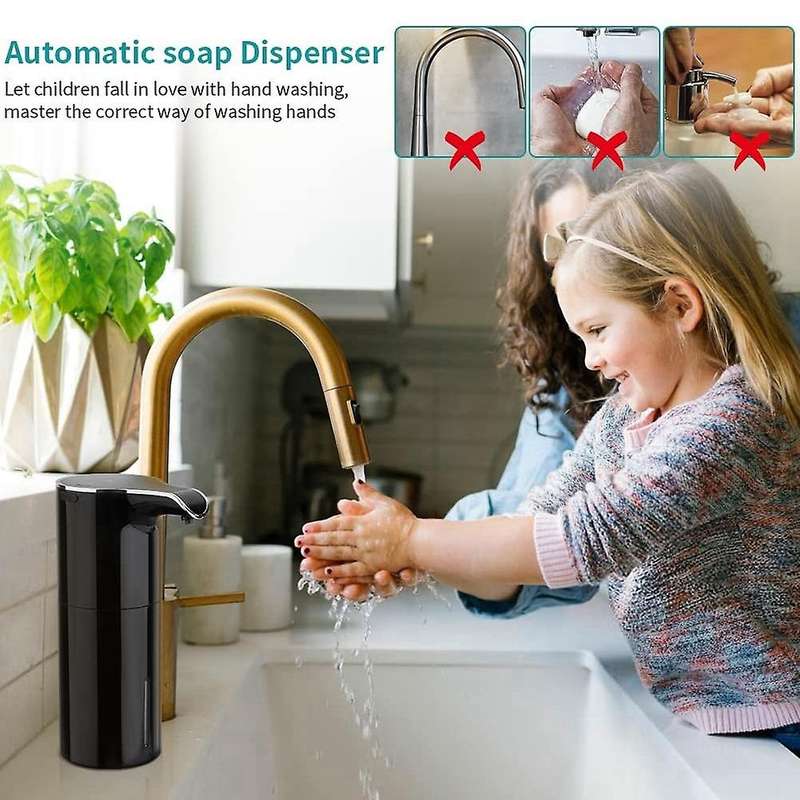 Foam Soap Dispenser Automatic - Touchless Soap Dispenser 450ml Black