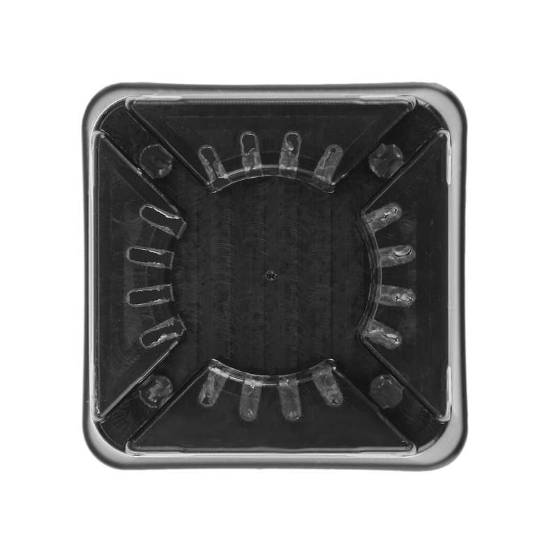 50pcs Mini Pots De Fleurs En Plastique Pour Plantes 7cm X 7cm - Noir