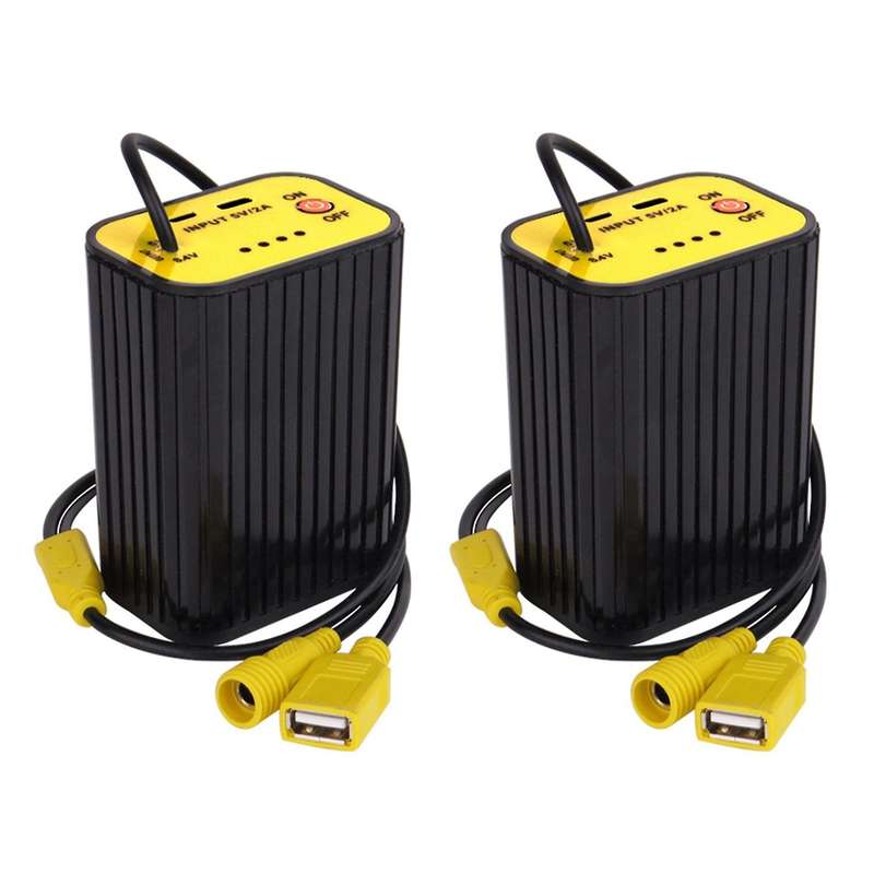 2x Usb/dc Battery Storage Box 18650 Battery Case Holder Waterproof
