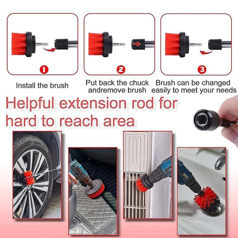 Car Cleaning Tools Kit, for Cleaning Wheels, Dashboard, Air Vents