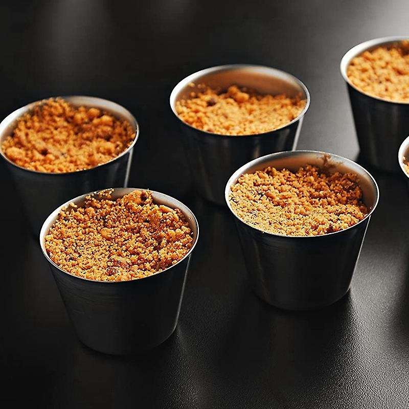 12 Pack Stainless Steel Condiment Sauce Cups