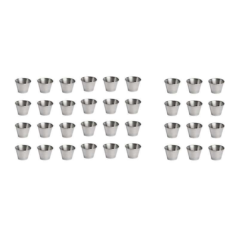 12 Pack Stainless Steel Condiment Sauce Cups