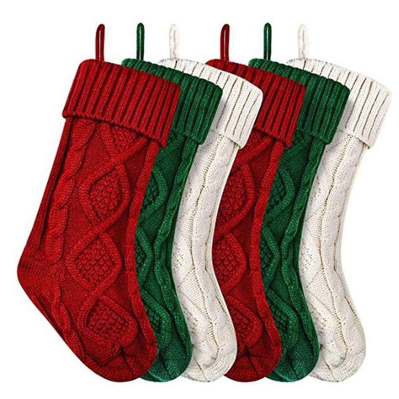 Christmas Stockings,6pack 18 Inches for Family Holiday Xmas Party,a