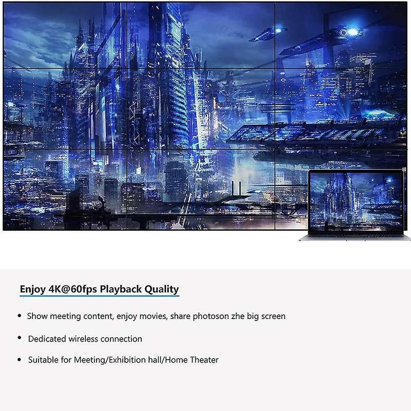 Wireless Hdmi-compatible Display Adapter, for Meeting/home Theater
