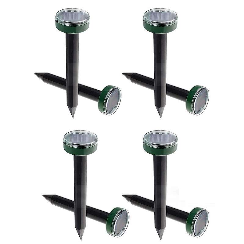 8 Pc Outdoor Solar Ultrasonic Vibration Repeller Snake Repeller