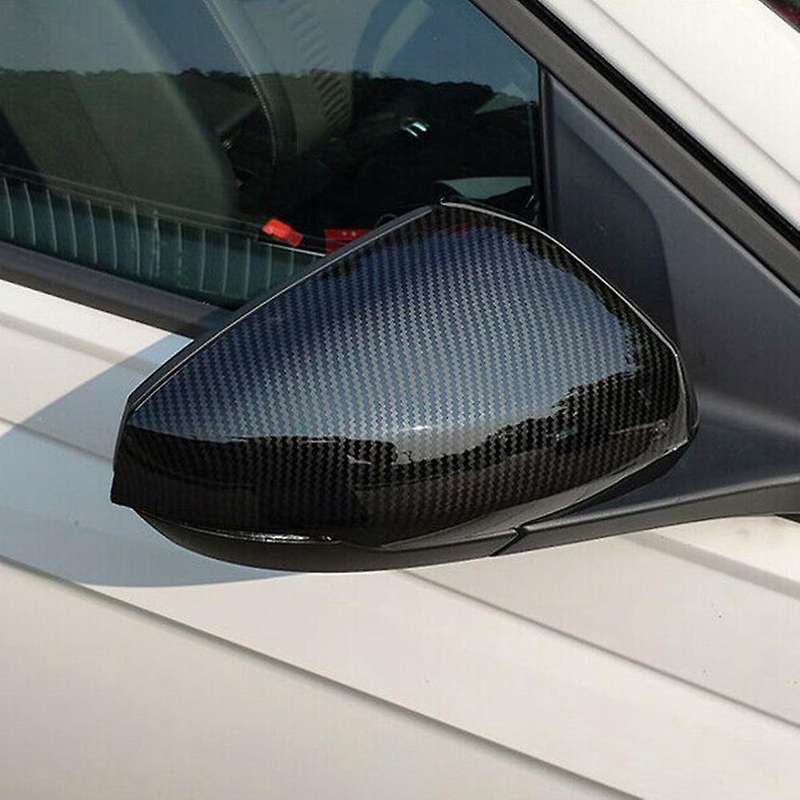 1 Pair Carbon Fiber Side Mirror Cover Door Wing Mirror Rear View
