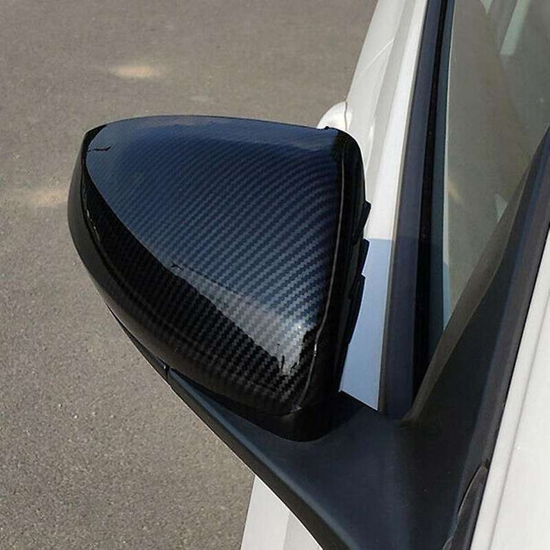 1 Pair Carbon Fiber Side Mirror Cover Door Wing Mirror Rear View