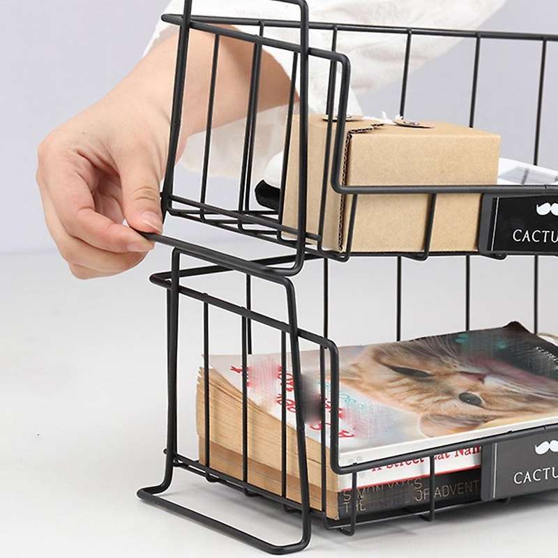 Nordic Style Household Iron Storage Rack Desktop Flower Rack
