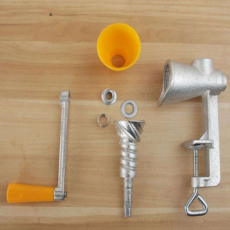 Cast Iron Manual Poppy Seed Mill Spice Grinder with Plastic Hopper