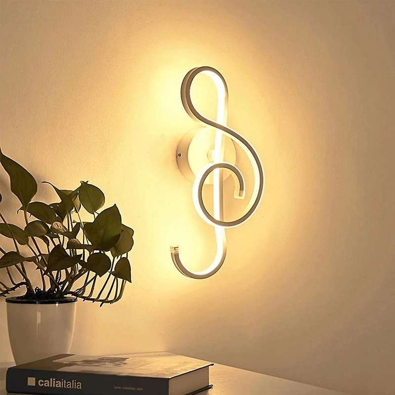 20w Minimalist Wall Lamps Bedside Ac85-265v Indoor White Lamp-warm