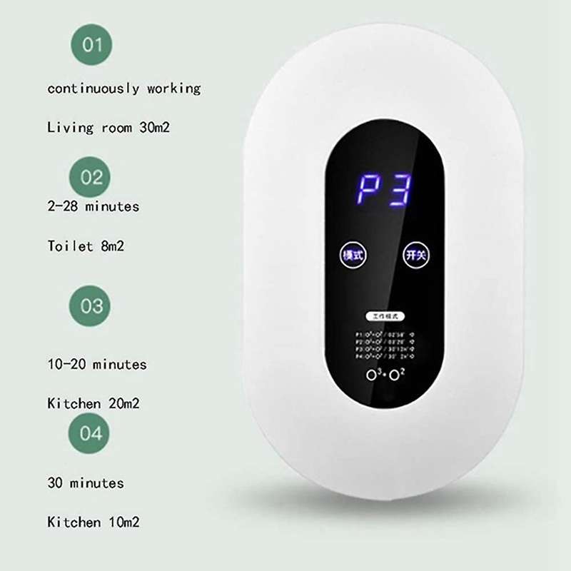 Ozone Air Purifier Deodorization Formaldehyde Air Cleaner Eu Plug