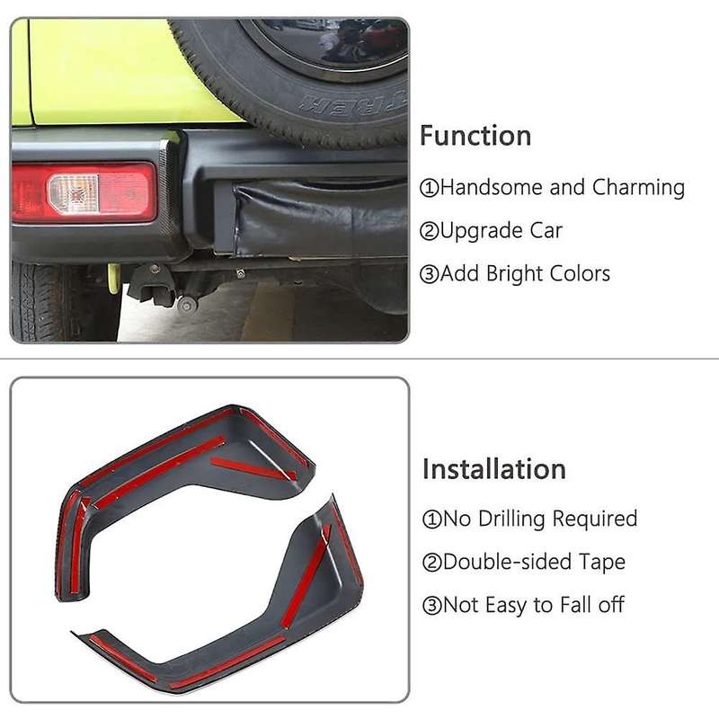For Suzuki Jimny 2019-2022 Carbon Fiber Rear Bumper Fog Light Cover
