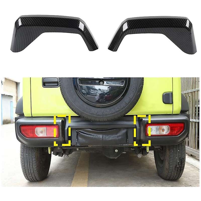 For Suzuki Jimny 2019-2022 Carbon Fiber Rear Bumper Fog Light Cover