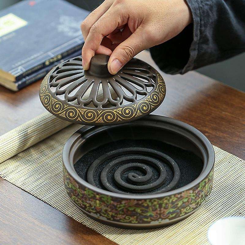 1pc Incense Burner Ceramic Incense Burner Enamel Incense Burner B