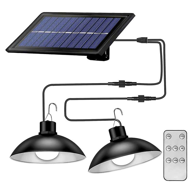 Solar Pendant Lights,with 9.84ft Cord,for Garden Courtyard Barn