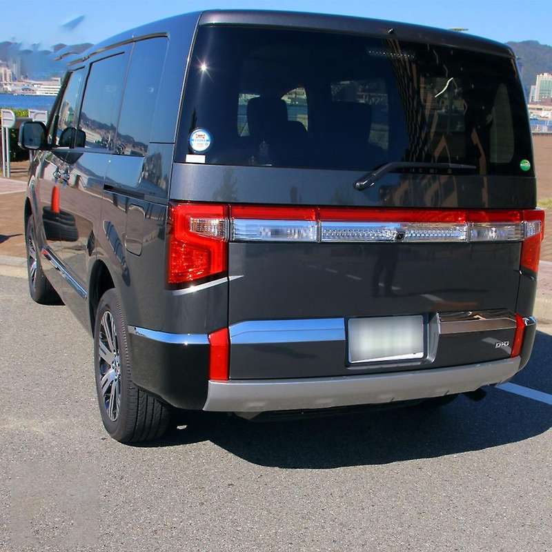 Abs Chrome Rear Door Trunk Strip for Mitsubishi Delica D5 2020-2022