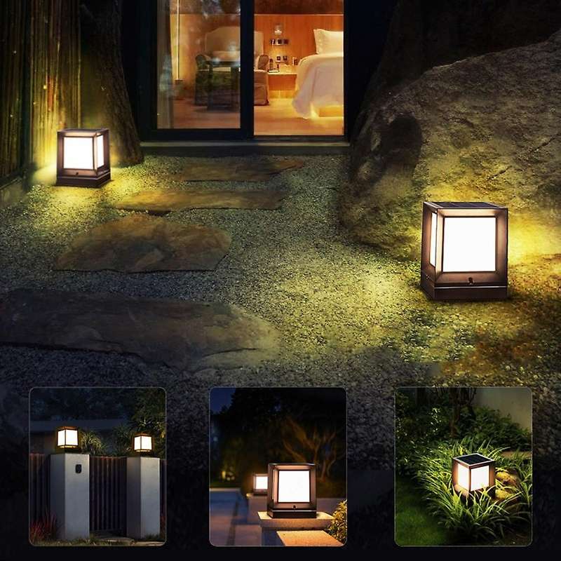Solar Pillar Lamp for Garden Wall Lamp,fence Landscape Lamp Light