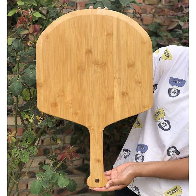 2pcs 12in Pizza Peel Paddle Wooden Pizza Spatula Pizza Cutting Board
