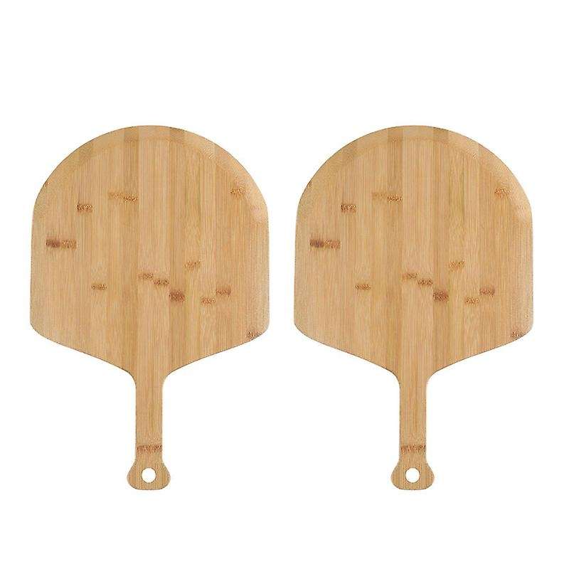 2pcs 12in Pizza Peel Paddle Wooden Pizza Spatula Pizza Cutting Board