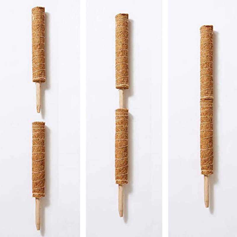 8pc Coir Moss Totem Pole for Creepers Plant Support Climbing Garden