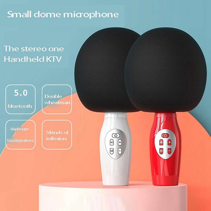 H46 Kids Handheld Bluetooth Microphone for Birthday Gifts White