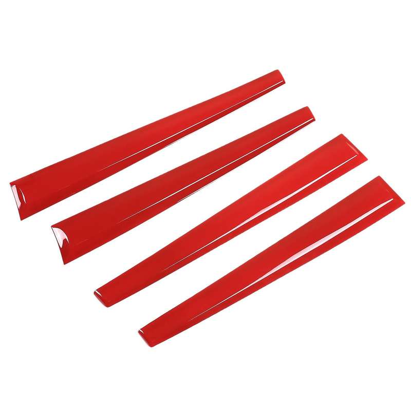 For Toyota Hilux 15-21 Inner Door Panel Trim Car Styling Red