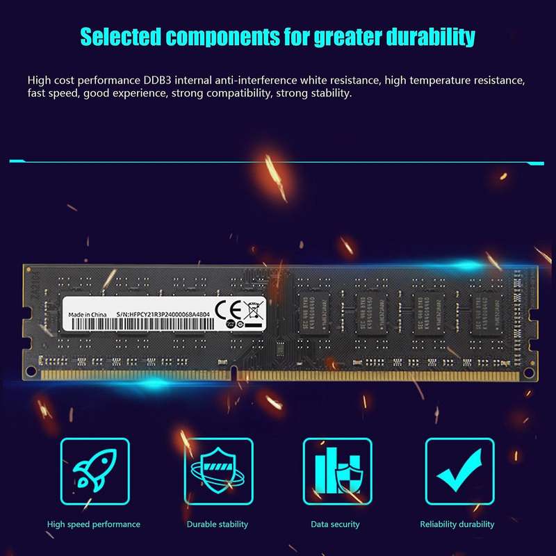 Ddr3 8gb Memory Ram 1333mhz Pc3-10600 240pin 1.5v Dimm Dual Channel