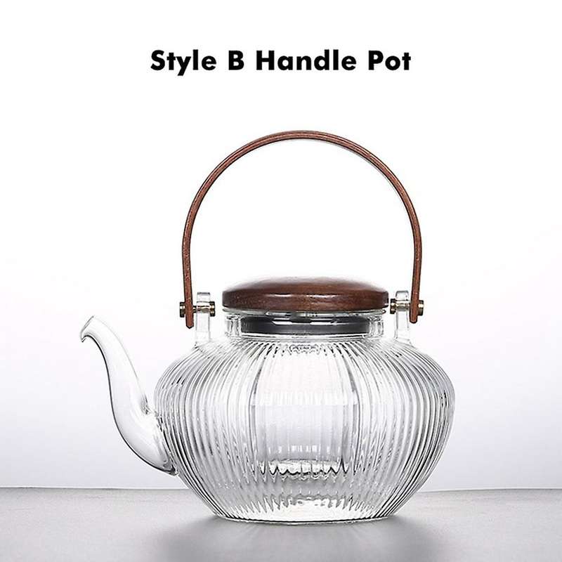 Large-capacity Glass Teapot Handmade Craft High Temperature Resistant