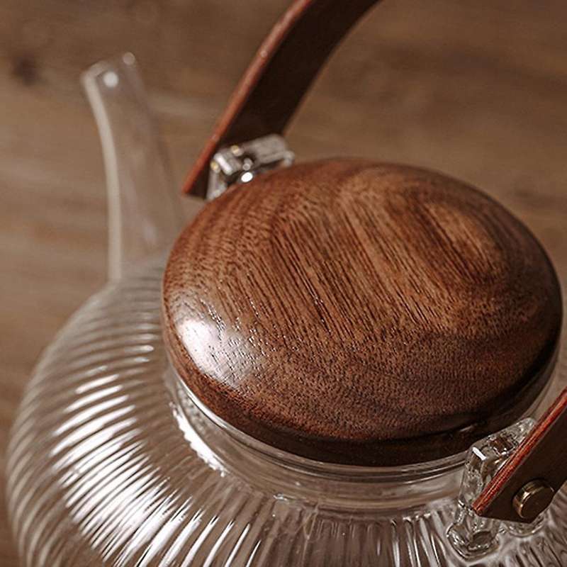 Large-capacity Glass Teapot Handmade Craft High Temperature Resistant