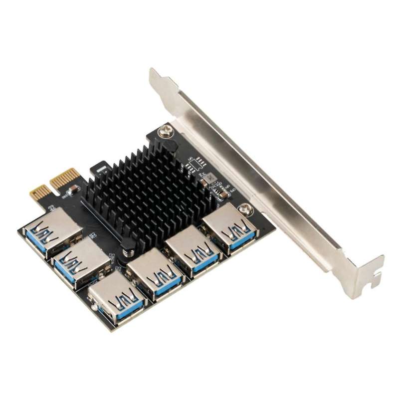 Pci-e Adapter Card 1 to 6pci-e to Pci-e Slot Usb3.0 1 to 6(usb)4+2
