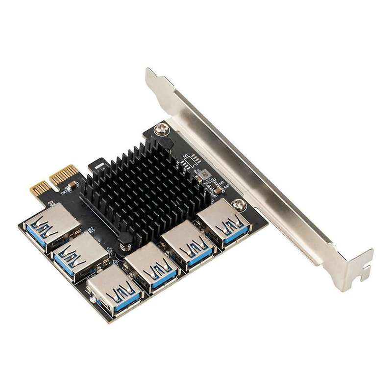Pci-e Adapter Card 1 to 6pci-e to Pci-e Slot Usb3.0 1 to 6(usb)4+2