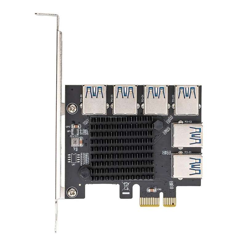 Pci-e Adapter Card 1 to 6pci-e to Pci-e Slot Usb3.0 1 to 6(usb)4+2